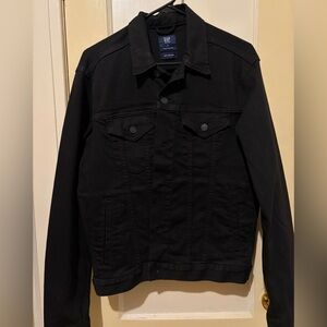 GAP washed charcoal Denim-Style Shirt Jacket